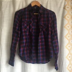 Flannel button-up